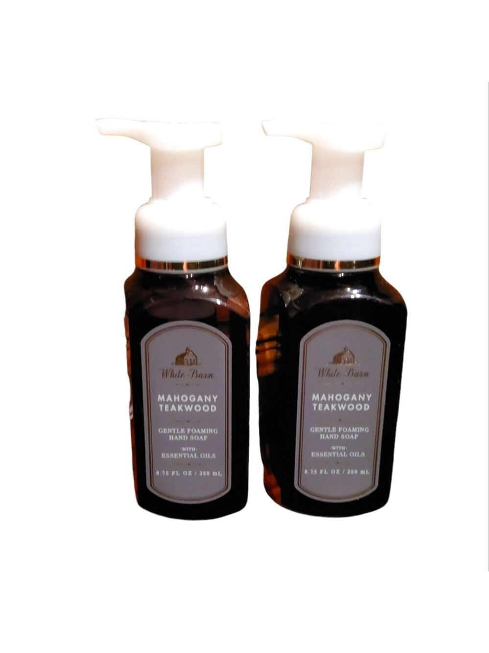 2 MAHOGANY TEAKWOOD GENTLE FOAMING HAND SOAPS